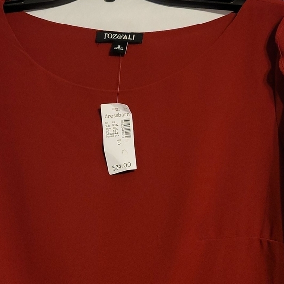 ROZ Ali Chiffon Ruffle Long  Sleeve Blouse - Picture 4 of 10